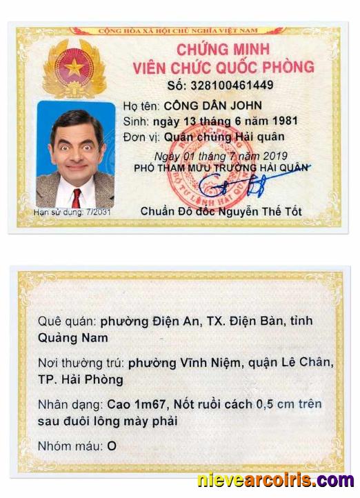 VIETNAM identity card, version 3 1